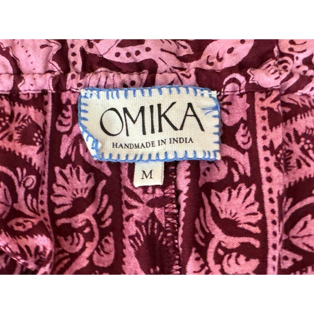 Omika Paola Maxi Dress Tanvi Berry Women M EUC Sleeveless Sun Bohemian Pockets - Picture 7 of 15